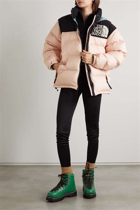 gucci pink puffer|gucci puffer jacket north face.